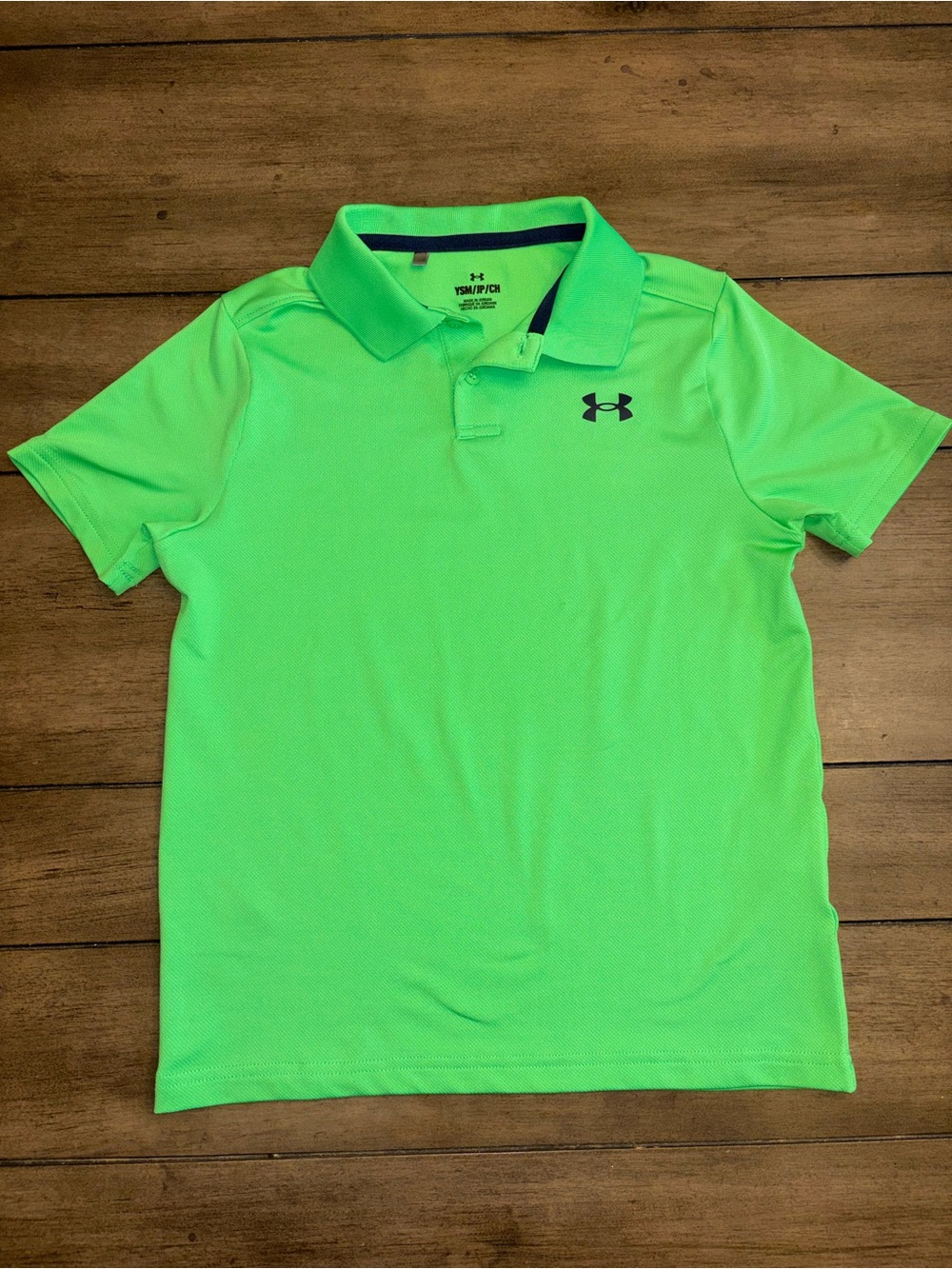 Under Armour Neon Green Boys Polo Shirt